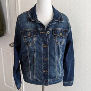 Torrid Button Up Denim Jean Jacket Torrid Size 1